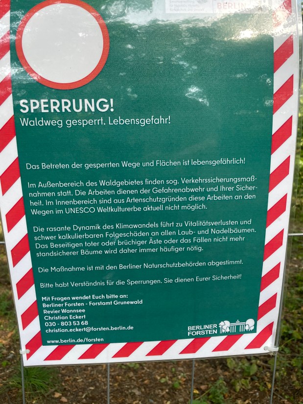 Sperrung Böttcherberg